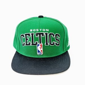 Adidas NBA Boston Celtics flat brim snapback cap